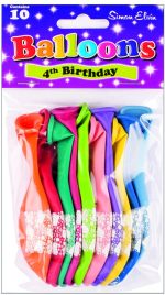 BALLOON PRINTED AGE 4 - Image 2