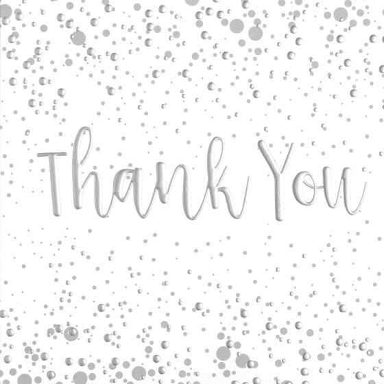 27 6 THANK YOU CARDS FOIL - Image 1