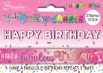 BANNER 2.7M PARTY FABULOUS BIRTHDAY - Image 2