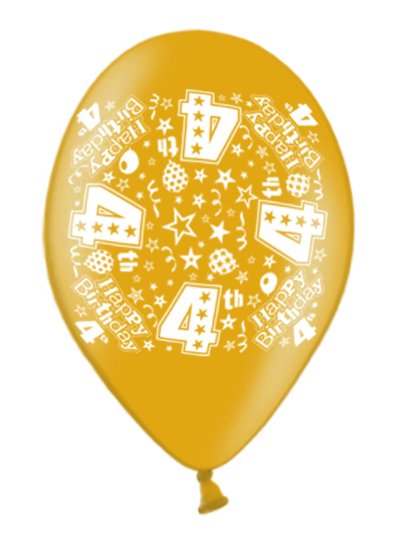 28 BALLOON PRINTED AGE 4 - Image 1