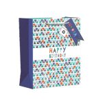 GIFT BAG – CHEVRON BIRTHDAY LARGE