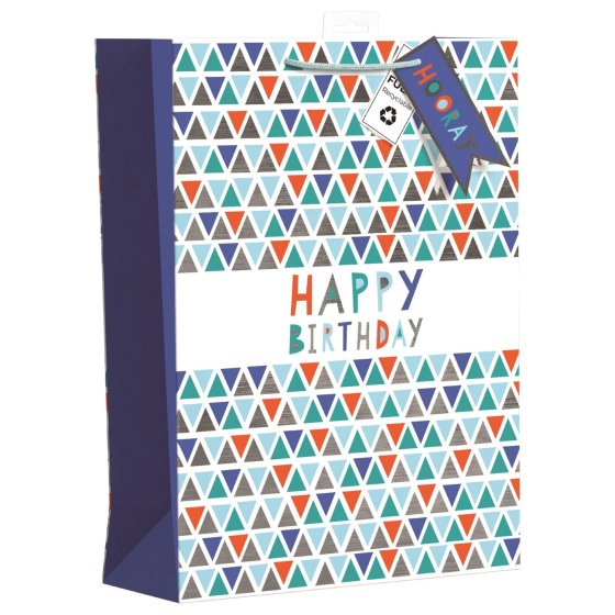 29 GIFT BAG – CHEVRON BIRTHDAY XL - Image 1