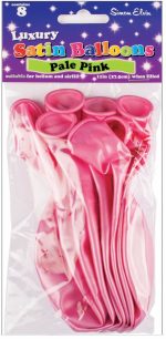 BALLOONS SATIN 11IN 8S PALE PINK - Image 2