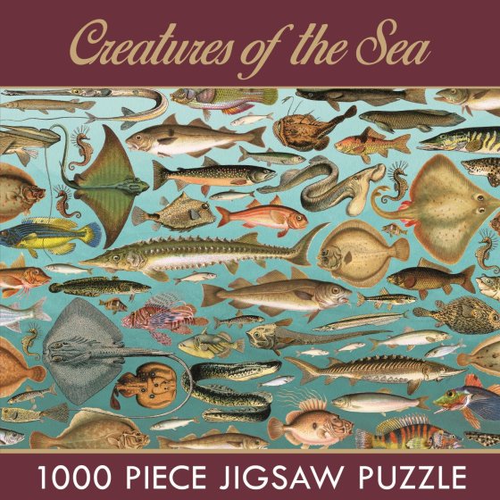 3 WIGIG JIGSAW 1000 PIECE – CREATURES OF THE SEA - Image 1
