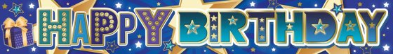 31 BANNER 2.7M PARTY STAR MALE - Image 1