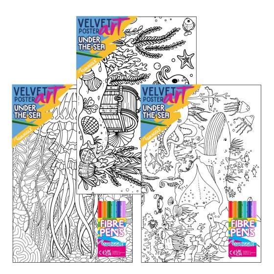 32 POSTER ART VELVET UNDER THE SET - Image 1