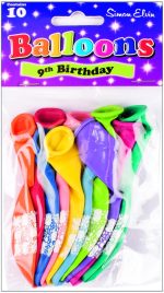 BALLOON PRINTED AGE 9 - Image 2