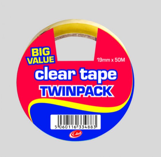 35271 CLEAR TAPE TWIN PACK - Image 1