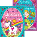 COLOURING BOOK – UNICORN AND MERMAID