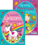 COLOURING BOOK – UNICORN AND MERMAID