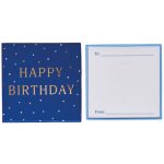 HAPPY BIRTHDAY BLUE GIFT CARD BOX