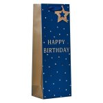 HAPPY BIRTHDAY BLUE BOTTLE GIFT BAG
