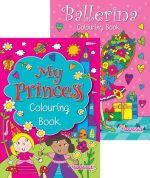 COLOURING BOOK – BALLERINA AND PRINCESS