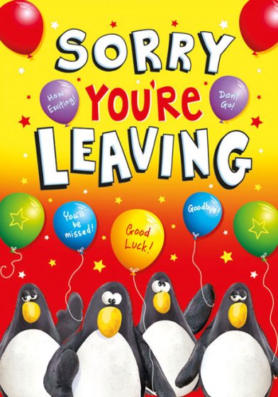 39 SORRY YOU ARE LEAVING - Image 1