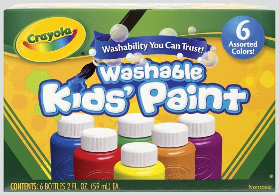 4 6 WASHABLE KIDS PAINTS - Image 1