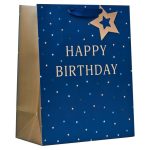 HAPPY BIRTHDAY BLUE LARGE GIFT BAG