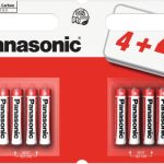 PANASONIC ZINC AAA BATTERIES (4 + 4 PACK)