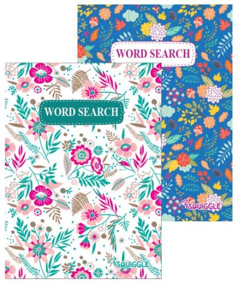 44 WORDSEARCH BOOK FLORAL - Image 1