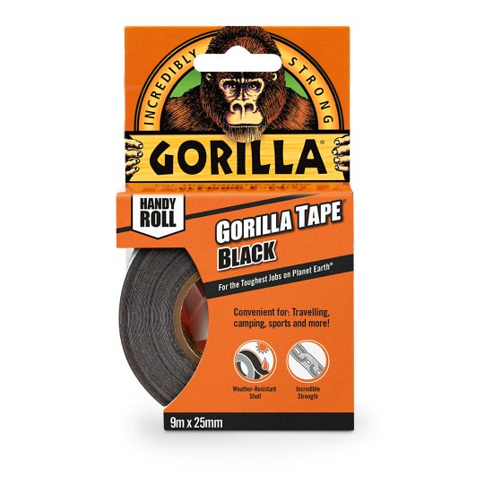 46 TAPE GORILLA BLACK 25MM X 9M - Image 1
