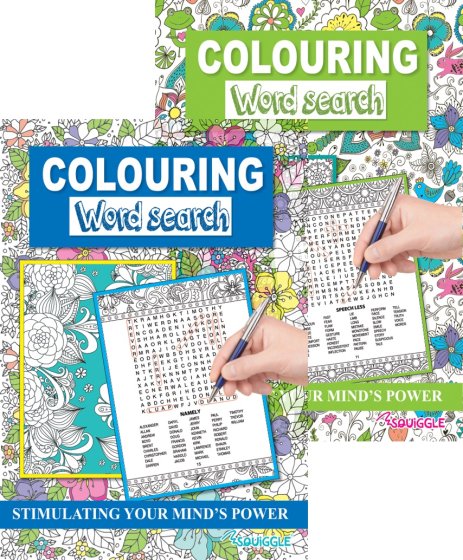 47 A4 WORDSEARCH COLOURING BOOK - Image 1