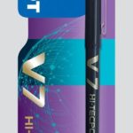 V7 HI-TECH PEN BLACK CARDED