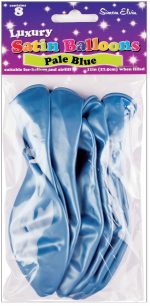 BALLOONS SATIN 11IN 8S PALE BLUE - Image 2
