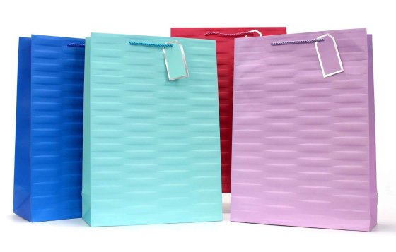 50 GIFT BAG EMBOSSED BRIGHTS XL - Image 1