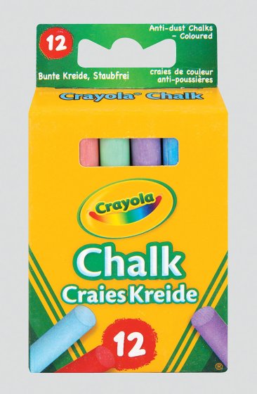 51 CRAYOLA ANTI DUST CHALK COLOURED - Image 1