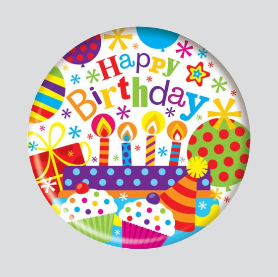51 HAPPY BIRTHDAY BADGE – LARGE - Image 1