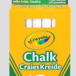 CRAYOLA ANTI DUST CHALK WHITE