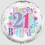 FOIL BALLOON AGE 21 FEMALE