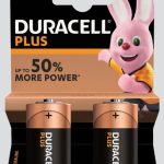BATTERIES DURACELL PLUS C 2PK