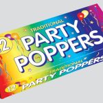 PARTY POPPERS BOX 12'S