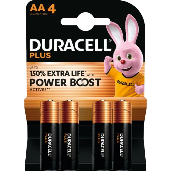 54 BATTERY DURACELL BOOST AA 4PK - Image 1
