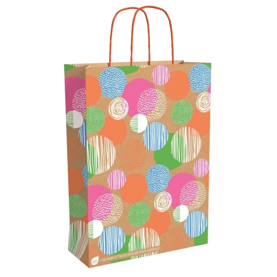 55 ECO NATURE NEON SPOTS GIFT BAG - Image 1
