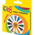CRE8 WAX CRAYONS 12S