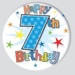 AGE 7 BIRTHDAY BADGE – MIXED DESIGNS