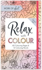RELAX WITH COLOUR – COLOURING SET (60 PAGES + 12 PENCILS) - Image 4