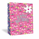 GIFT BAG – GIRLS BUTTERFLIES HAPPY BIRTHDAY XL