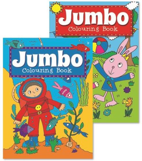6 COLOURING BOOK – JUMBO 1 AND 2 - Image 1