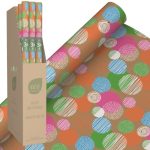 ECO NATURE NEON SPOTS GIFT WRAP ROLL 3M