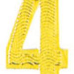 GOLD NUMERAL NO4