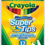 CRAYOLA 12 BRIGHT SUPERTIPS