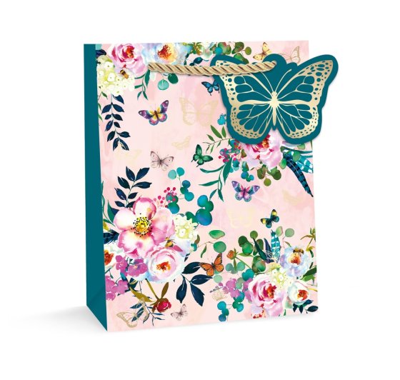 62 GIFT BAG – BUTTERFLIES AND FLORALS SMALL - Image 1