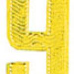 SH12219 GOLD NUMERAL NO9