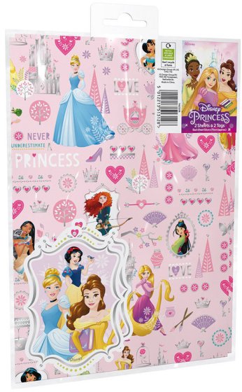 65 DISNEY PRINCESS GIFT WRAP SET - Image 1