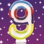 CANDLE NUMERAL MULTI 9