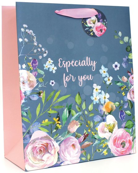 66 GIFT BAG – FLORAL ESPECIALLY FOR YOU LARGE - Image 1