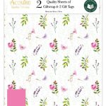 FLORAL BUTTERFLIES GIFT WRAP SET