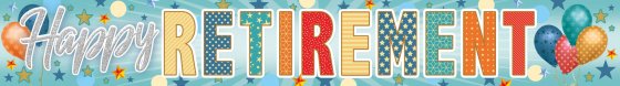 66 HAPPY RETIREMENT BANNER – 2.7 M - Image 1